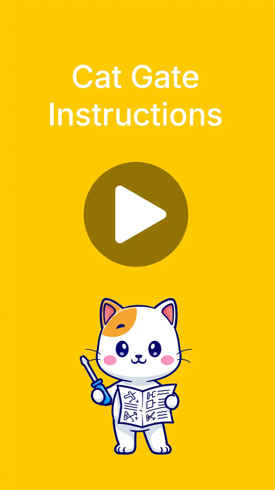Load video: Cat Gate Instructions Video